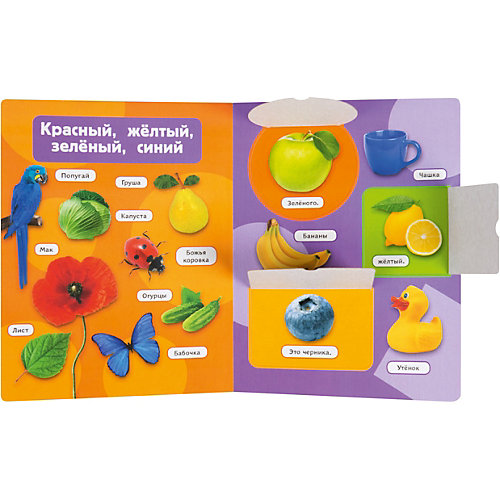 Книжка с окошками "Цвета и формы" от Росмэн