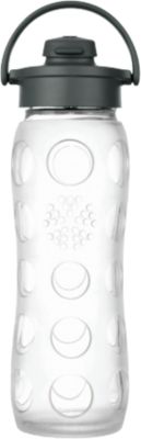 Lifefactory Trinkflasche Glas Transparent Flip Top Cap