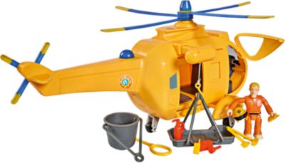 Simba Toys Feuerwehrmann Sam Hubschrauber WallabyJungen Spielzeug ab 3 Jahre 