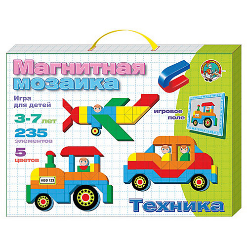 Магнитная мозаика "Техника", 235 деталей, Десятое королевство от Десятое королевство