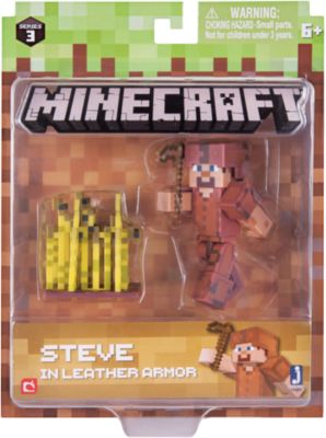 Minecraft Steve in Lederrüstung mit Accessoires, Minecraft myToys