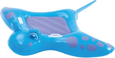 Детский надувной матрас с ручками "Скат", Bestway, голубой