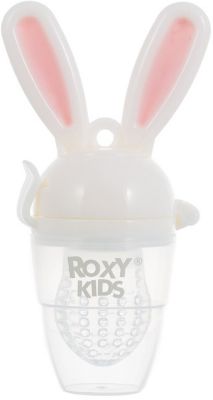 Ниблер для прикорма малышей Bunny Twist, Roxy-Kids, розовый