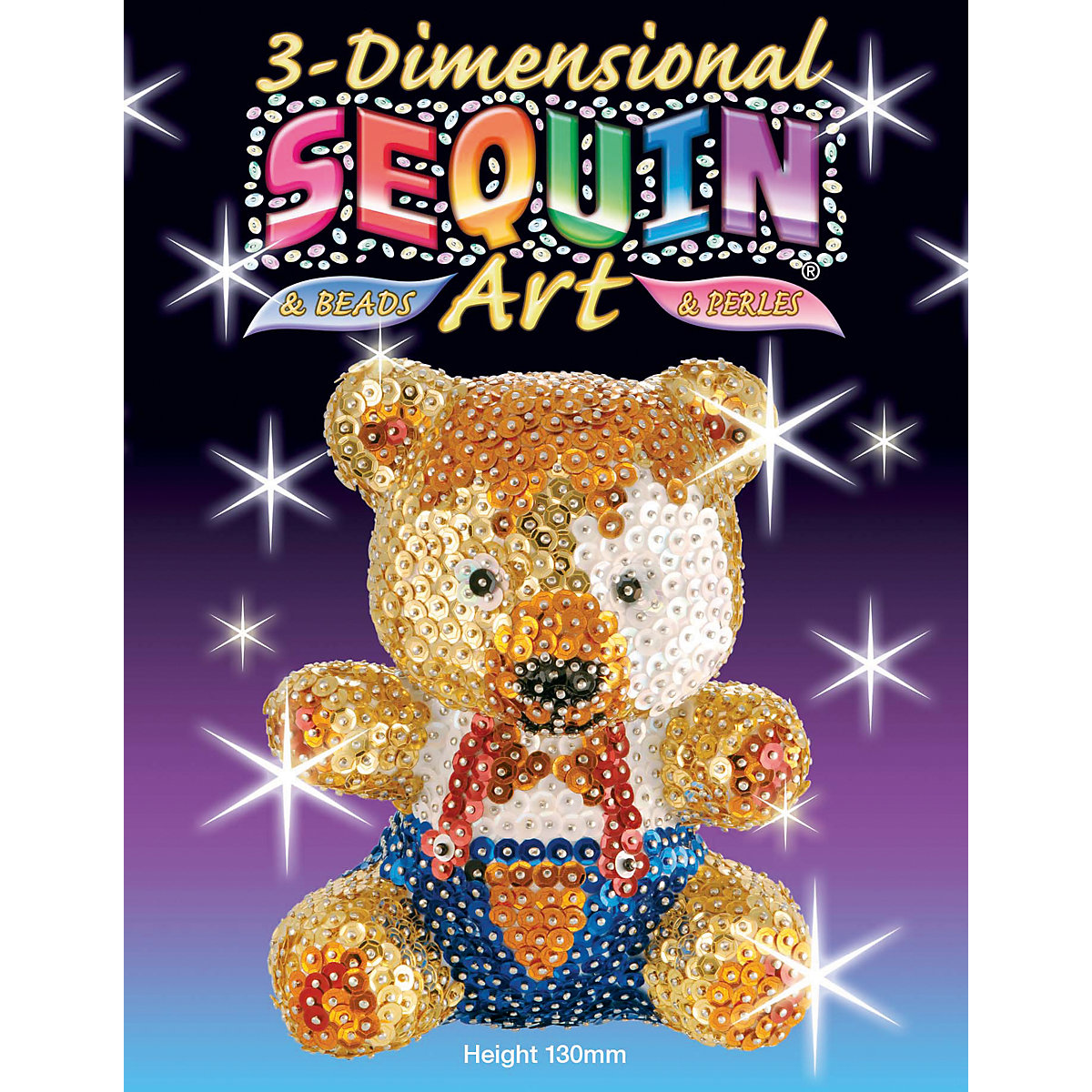 3D Sequin Art Teddybär