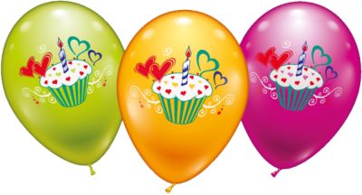 an53 Balloons Bunt Aufnäher Bügelbild Applikation Luftballon Kinder 7,9 x 5,3 cm 