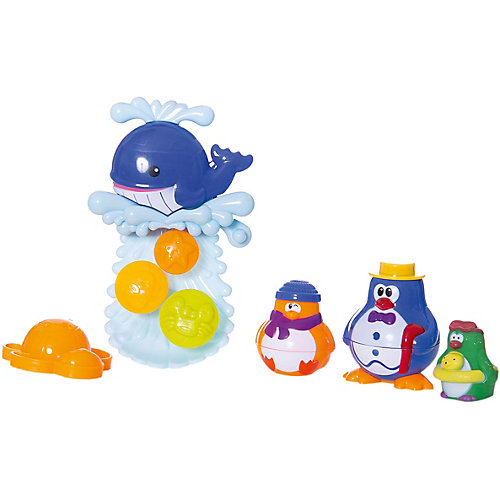 Игрушки для ванной, с аксессуарами (5 предметов), "Веселое купание", ABtoys от ABtoys