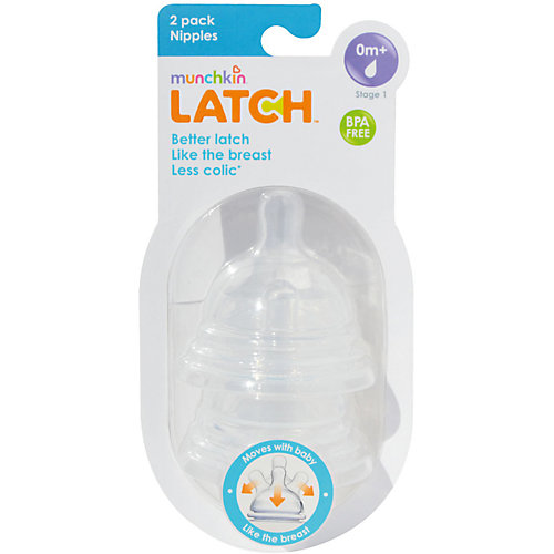 Соска силиконовая LATCH , 2шт., Munchkin от munchkin
