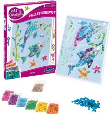 Paillettenkunst Delfine