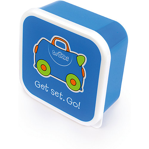 Контейнеры для еды 3 шт, голубой, оранжевый, зеленый от TRUNKI