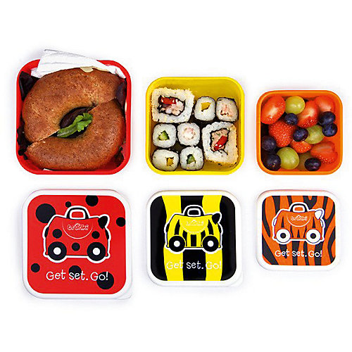 Контейнеры для еды 3 шт, красный, оранжевый, желтый от TRUNKI