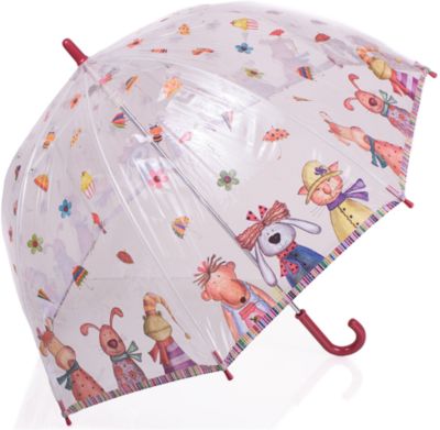 Зонт-трость, детский, рисунок "Животные"