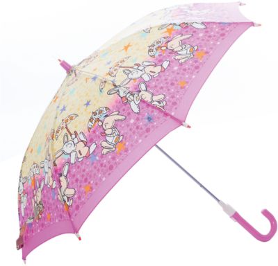 Зонт-трость, детский, розово-желтый