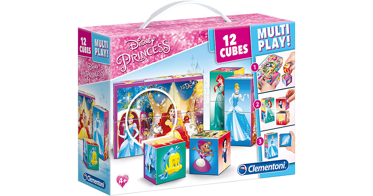 Würfelpuzzle 12er Multiplay - Disney Princess