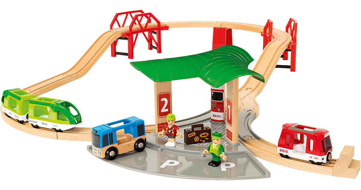 Brio · BRIO Reisezug Set mit Busbahnhof Brio · BRIO Reisezug Set mit Busbahnhof