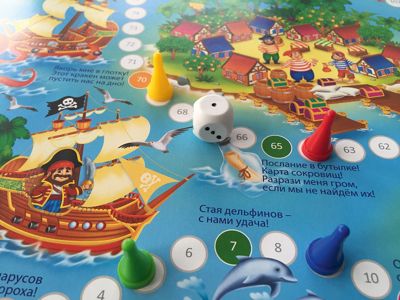 Игра-ходилка с фишками 