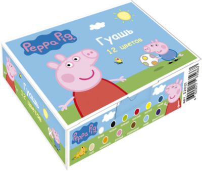 Гуашь «Свинка Пеппа», 12 цветов