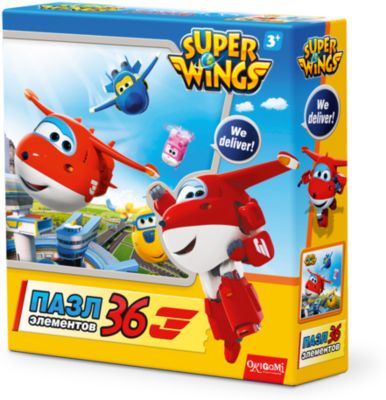 Пазл "Взлет", Super Wings, Origami