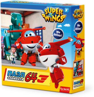 Пазл "Полет в Данию", Super Wings, Origami