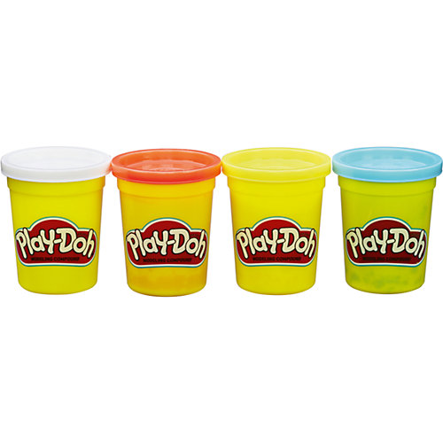 Набор пластилина Play-Doh Яркие цвета, 4 баночки от Hasbro