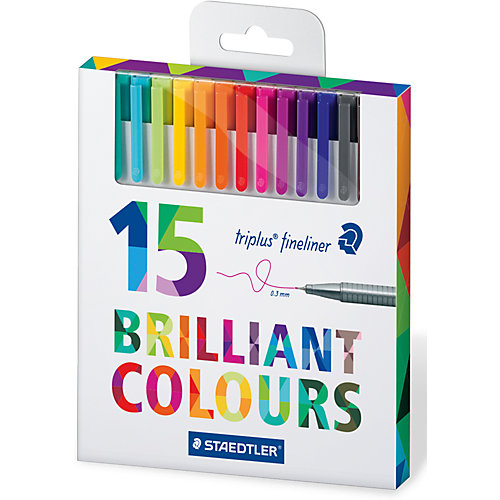 Набор капиллярных ручек Triplus, 15 цветов, Staedtler от Staedtler