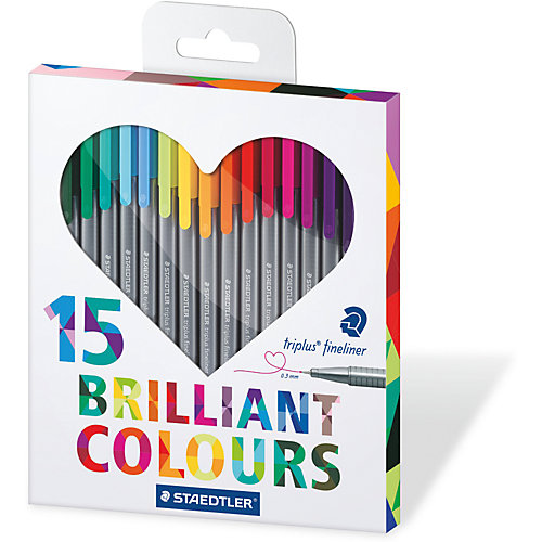 Набор капиллярных ручек Triplus, 15 цветов, Staedtler от Staedtler