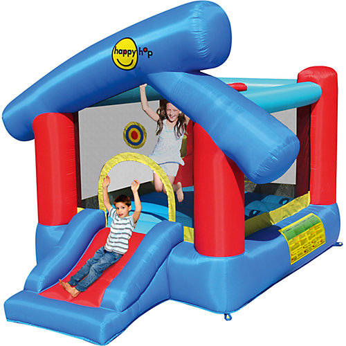 Надувной батут с горкой "Игра 6 в 1", Happy Hop от Happy Hop