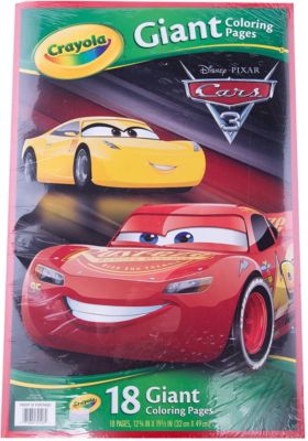 Большая раскраска "Тачки 3"