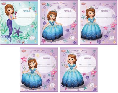 Тетрадь 12 листов "София Прекрасная: Морское приключение", 10 шт.