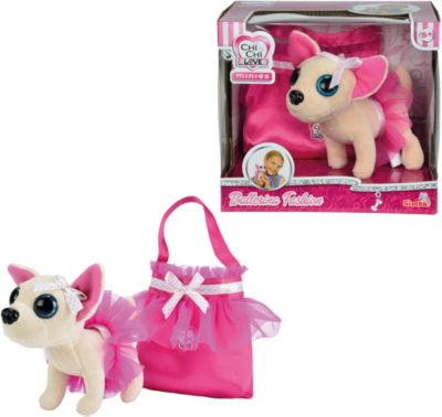 Мягкая игрушка с сумочкой Chi Chi Love - Чихуахуа в балетной пачке, 15 см, Simba