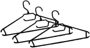 Вешалка-плечики для легкой одежды 52-54 (3 шт), BranQ