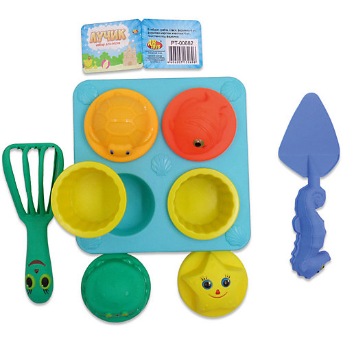 Набор для песка ABtoys Лучик, 11 предметов от ABtoys
