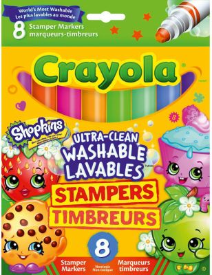 Фломастеры штампики, 8 шт., Shopkins, Crayola