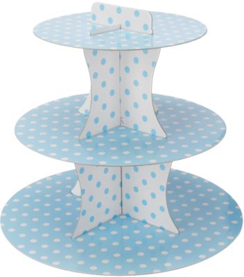 Muffinetagere Punkte blau