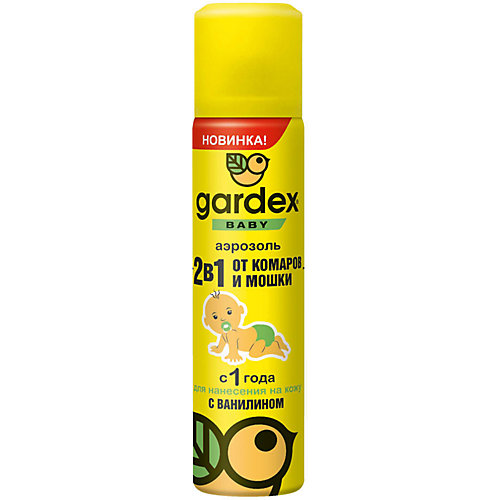 Аэрозоль от комаров и мошек, с 1 года, Gardex Baby