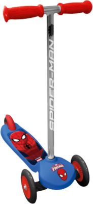 Spider-Man Twist Scooter, 3 Rder blau/rot