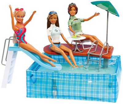 Набор мебели для кукол "Вечеринка в бассейне", DollyToy