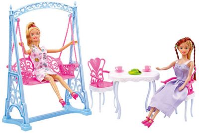 Набор мебели для кукол "Вечеринка в саду", DollyToy
