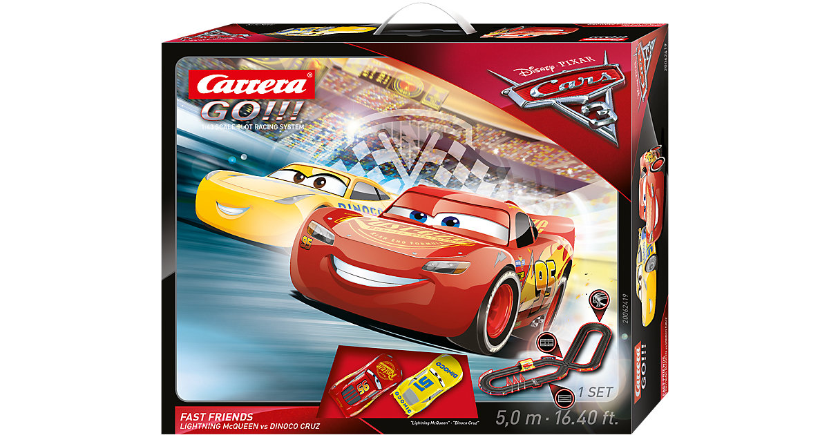 CARRERA GO!!! 62419 Disney/Pixar Cars 3 - Fast Friends