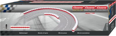4 Haltern Carrera Evolution/Digital 132/Digital 124  1x 9er Reifenstapel  inkl 