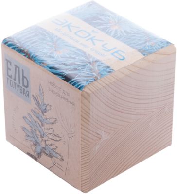 Набор для выращивания "Голубая ель", Экокуб