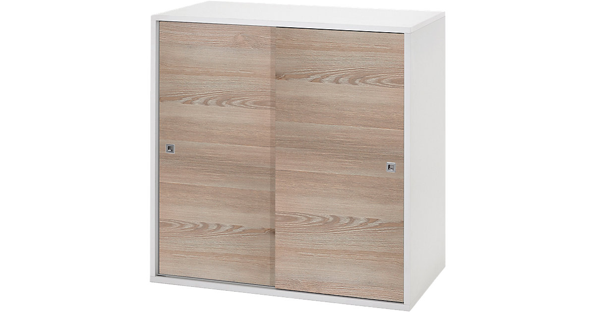 Schardt · Schardt Korpus mit 2 großen Schiebetüren Clic weiß / Pine Schardt · Schardt Korpus mit 2 großen Schiebetüren Clic weiß / Pine