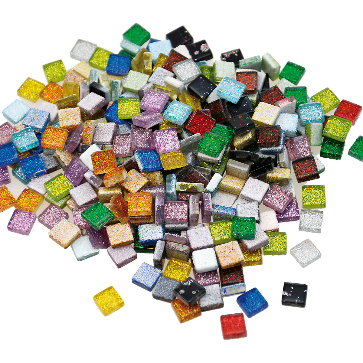 Playbox Glitzer-Mosaiksteine 10 x 10 mm 300 Stück