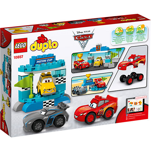 Конструктор LEGO DUPLO 10857 "Тачки 3": Гонка за Кубок Поршня от LEGO