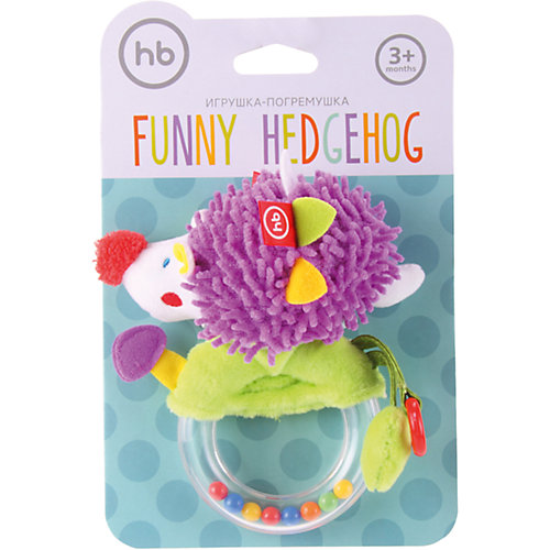 Погремушка-пищалка Funny Hedgehog, Happy Baby от Happy Baby