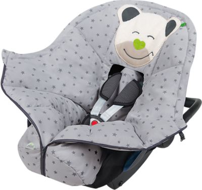 Fußsack Für Babyschale Und Kinderwagen Mucki, Sterne, Silberfarbig ...