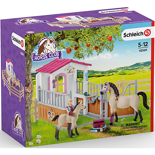Игровой набор Schleich "Стойло с арабской лошадью и жеребенком" от Schleich