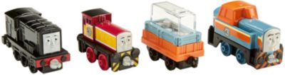 Набор из 3-х паровозиков с вагончиком, Томас и его друзья