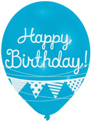 Luftballon Happy Birthday, 6 Stück 2