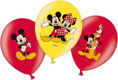 Latexballons Micky 27,5 cm, 6 Stück