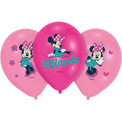 Latexballons Minnie 27,5 cm, 6 Stück